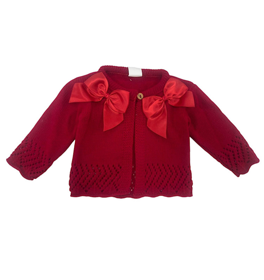 Double Bow Knitted Cardigan