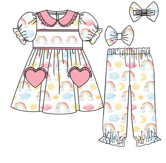 Rainbow Smock Pyjamas