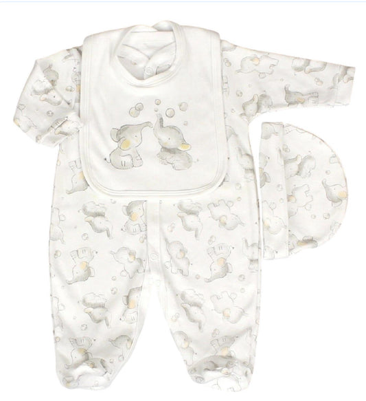 Ivory Elephant 3pc Set
