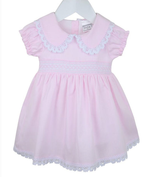 Pex Pink Smock Dress