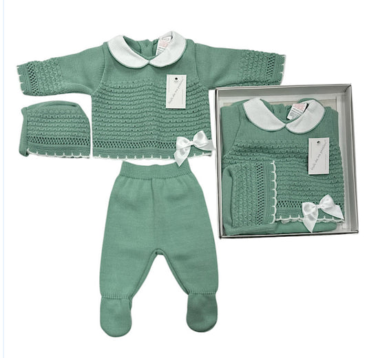 Green Bow 3pc Gift Set
