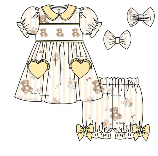 Teddy Bear Smock Pyjamas