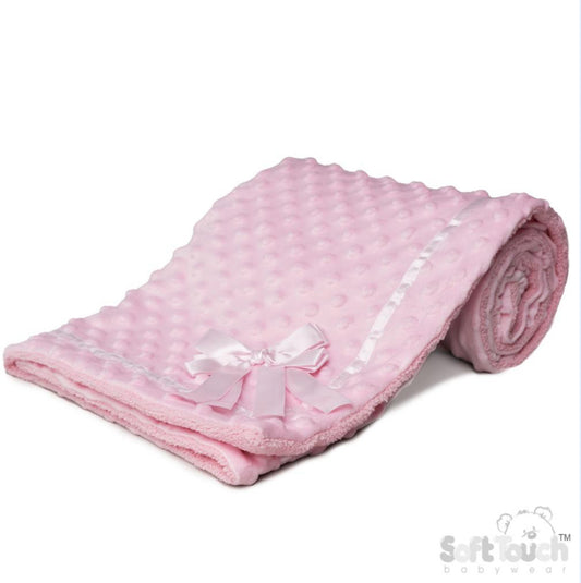 Pink Bobble Infant Blanket