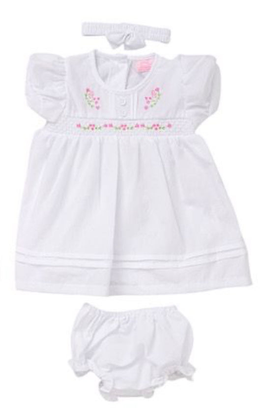 Ivory Smock Dress & Jam Pants