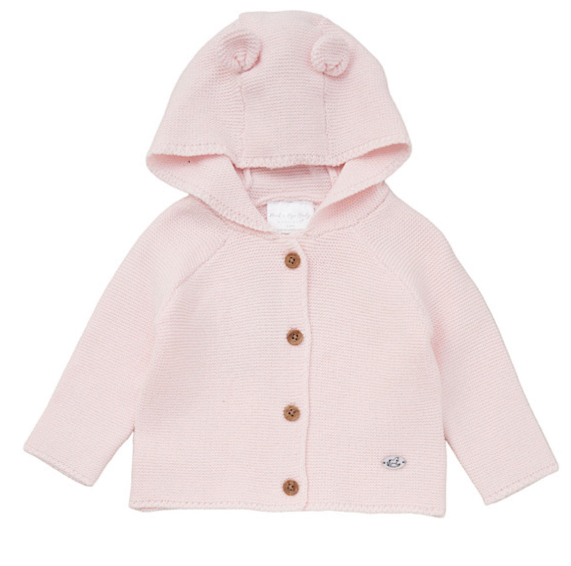 Baby Pink Buttoned Cardigan